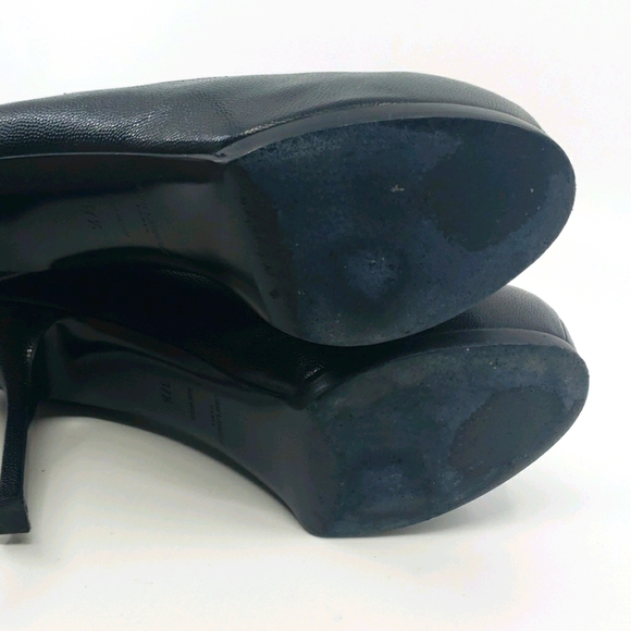 YSL Tribute Tribtoo Black leather platform pumps - Picture 6 of 12